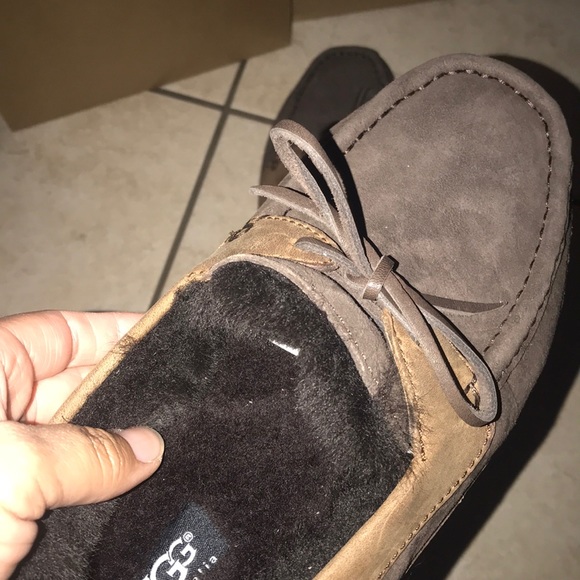 Mens UGG Chocolate Brown Slippers #7 - Picture 5 of 8